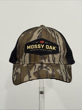 Infinity Mossy Oak Original Bottomland Trucker Camo Patch Hat Brown/Green OSFM